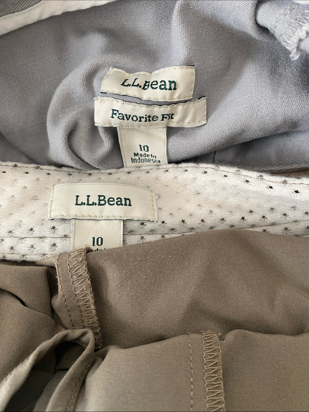 L.L. Bean bundle Olive Green Women's Skort with Zip Pocket and shorts size 10 - Picture 5 of 16